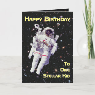 宇宙宇宙飛行士誕生日 カード