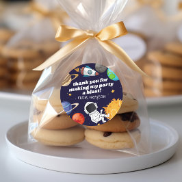 宇宙宇宙飛行士誕生日 ラウンドシール