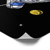 宇宙宇宙飛行士遊のギター ポスター (角)