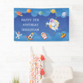 宇宙宇宙飛行士銀河系惑星誕生会 横断幕 (インサイチュ)