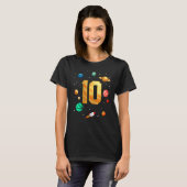 宇宙宇宙飛行士10誕生日少年10年Ol Tシャツ (正面フル)