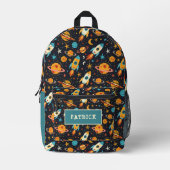 宇宙宇宙飛行士 プリントバックパック (正面)