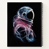 宇宙宇宙飛行士、天文学、カラフルカスタム ノートブック (裏面)