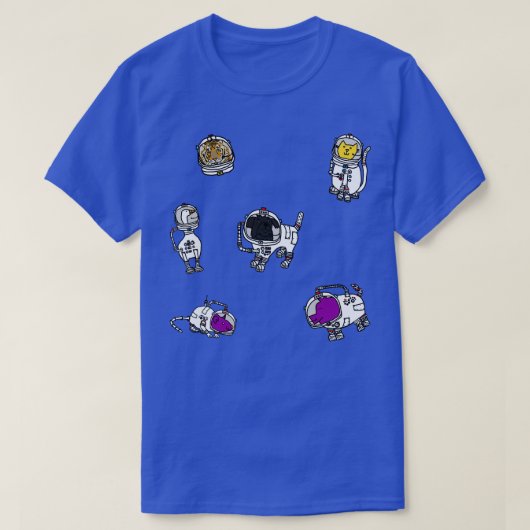 宇宙宇宙飛行士 Tシャツ (デザイン正面)