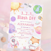 宇宙宇宙飛行士Any Age Birthday Party 招待状