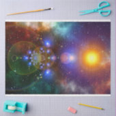 宇宙宇宙13抽象芸術デコページティッシュペーパー 薄葉紙 (クラフト)
