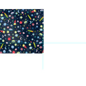 宇宙宇宙UFO水の色パターン ファブリック (タイル)