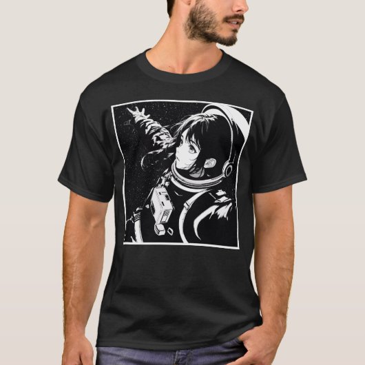 宇宙少女アニメTシャツ Tシャツ (正面)