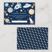 宇宙少年ベビーシャワーディーパーラッフルチケット エンクロージャーカード (正面/裏面)