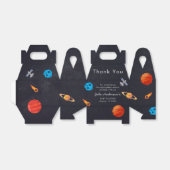 宇宙少年惑星かわいい宇宙飛行士ベビーシャワー フェイバーボックス (折り畳みなし)