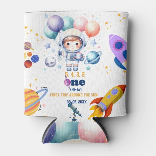 宇宙少年惑星 誕生日 缶クーラー (正面)