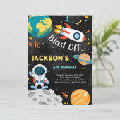 宇宙少年誕生日招待状 招待状 (スタンド正面)