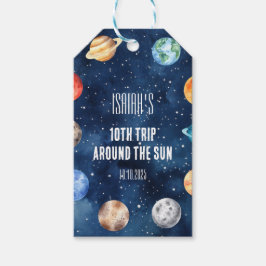 宇宙少年 誕生日おめでとう 10回目の太陽一周 ギフトタグ