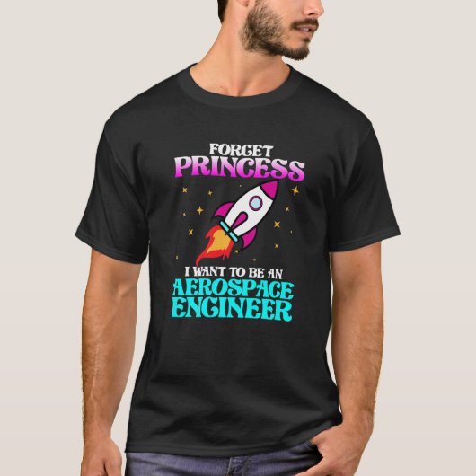 宇宙工学エンジニアになりたい ロケットエンジニアリングG Tシャツ (正面)