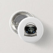 宇宙帽の宇宙飛行士猫 缶バッジ (正面&裏面)