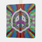 宇宙平和サイン セラミックオーナメント (左)