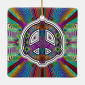宇宙平和サイン セラミックオーナメント (裏面)