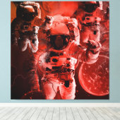 宇宙年代とタイムゾーン赤い惑星 キャンバスプリント (インサイチュ (ウッドフロア))