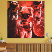 宇宙年代とタイムゾーン赤い惑星 キャンバスプリント (インサイチュ (リビング))