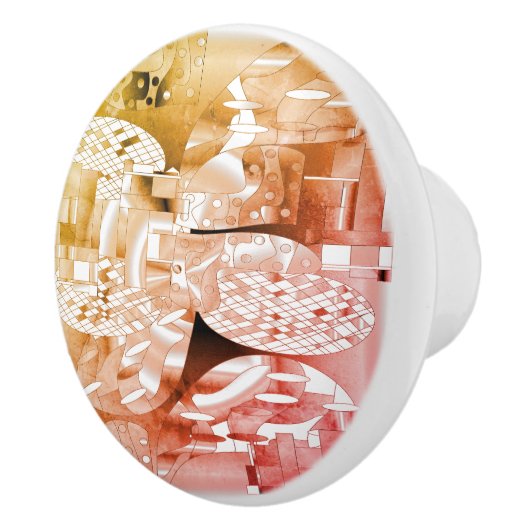 宇宙年齢パターン セラミックノブ (右)