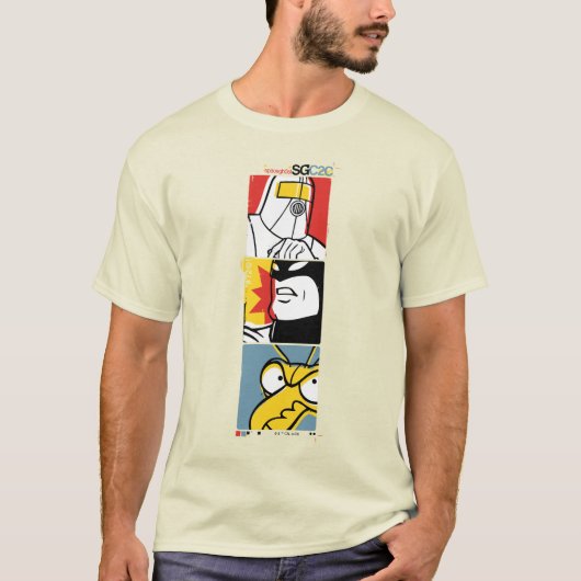 宇宙幽霊キャスト試験プリント図 Tシャツ (正面)