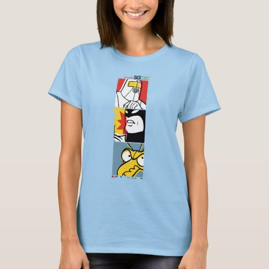 宇宙幽霊キャスト試験プリント図 Tシャツ (正面)