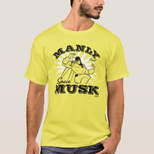 宇宙幽霊マンリー宇宙ムスク Tシャツ