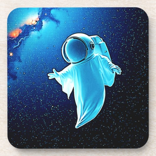宇宙幽霊宇宙デザイン コースター (正面)