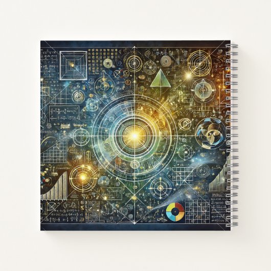 宇宙幾何学と科学的調和 ノートブック (裏面)
