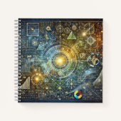 宇宙幾何学と科学的調和 ノートブック (正面)