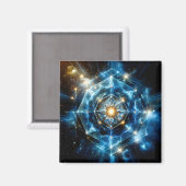 宇宙幾何学曼荼羅スター宇宙アブストラクト マグネット (正面/裏面)