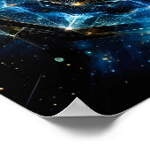 宇宙幾何学曼荼羅星宇宙アブストラクト ポスター (角)
