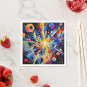 宇宙幾何学的爆発 アブストラクト スタンダードカクテルナプキン (インサイチュ)