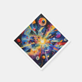 宇宙幾何学的爆発 アブストラクト スタンダードカクテルナプキン (角)