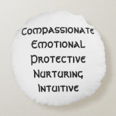 宇宙心地よいクッション:内臓がんの受け入れ ラウンドクッション (裏面)