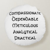 宇宙心地よいクッション：自分の内面を抱き込む《星座》乙女座 ラウンドクッション (裏面)