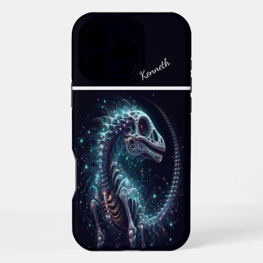 宇宙恐竜の骨格 iPhoneケース (裏面)