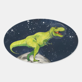 宇宙恐竜キャプテンTレックスシール 楕円形シール