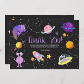 宇宙恐竜ギャラクシー感謝カード サンキューカード (正面/裏面)