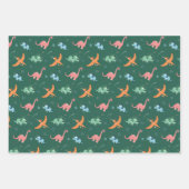 宇宙恐竜子供の誕生日 ラッピングペーパーシート (正面3)