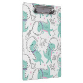 宇宙恐竜、かわいい恐竜、宇宙船、星 クリップボード (右)