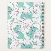 宇宙恐竜、かわいい恐竜、宇宙船、星 プランナー手帳 (裏面)