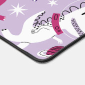 宇宙恐竜、かわいい恐竜、星、宇宙船 デスクマット (コーナー)