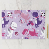 宇宙恐竜、かわいい恐竜、星、宇宙船 ペーパーパッド (インサイチュ)