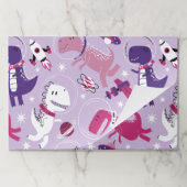 宇宙恐竜、かわいい恐竜、星、宇宙船 ペーパーパッド (折り畳み)