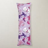 宇宙恐竜、かわいい恐竜、星、宇宙船 ボディピロー (裏面 (縦))