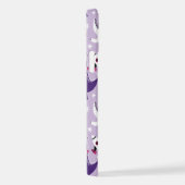 宇宙恐竜、かわいい恐竜、星、宇宙船 iPhoneケース (右側面)