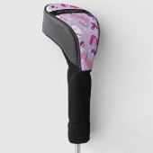 宇宙恐竜、可愛い恐竜、星、あなたの名前 ゴルフヘッドカバー (アングル)