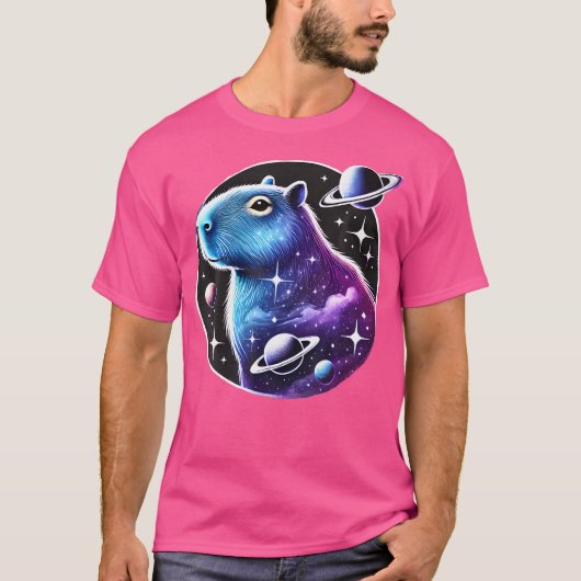 宇宙惑星カピバラ Tシャツ (正面)