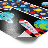 宇宙惑星ガイド1歳1歳の誕生日P フォトプリント            (角)